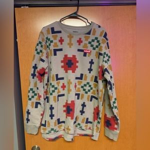 Levi Aztec print pullover